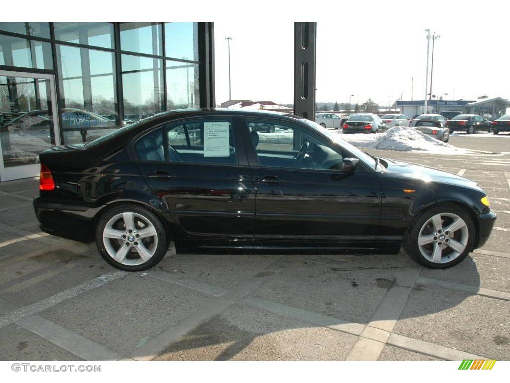 2004 3 Series 325i Sedan - Jet Black / Black photo #9