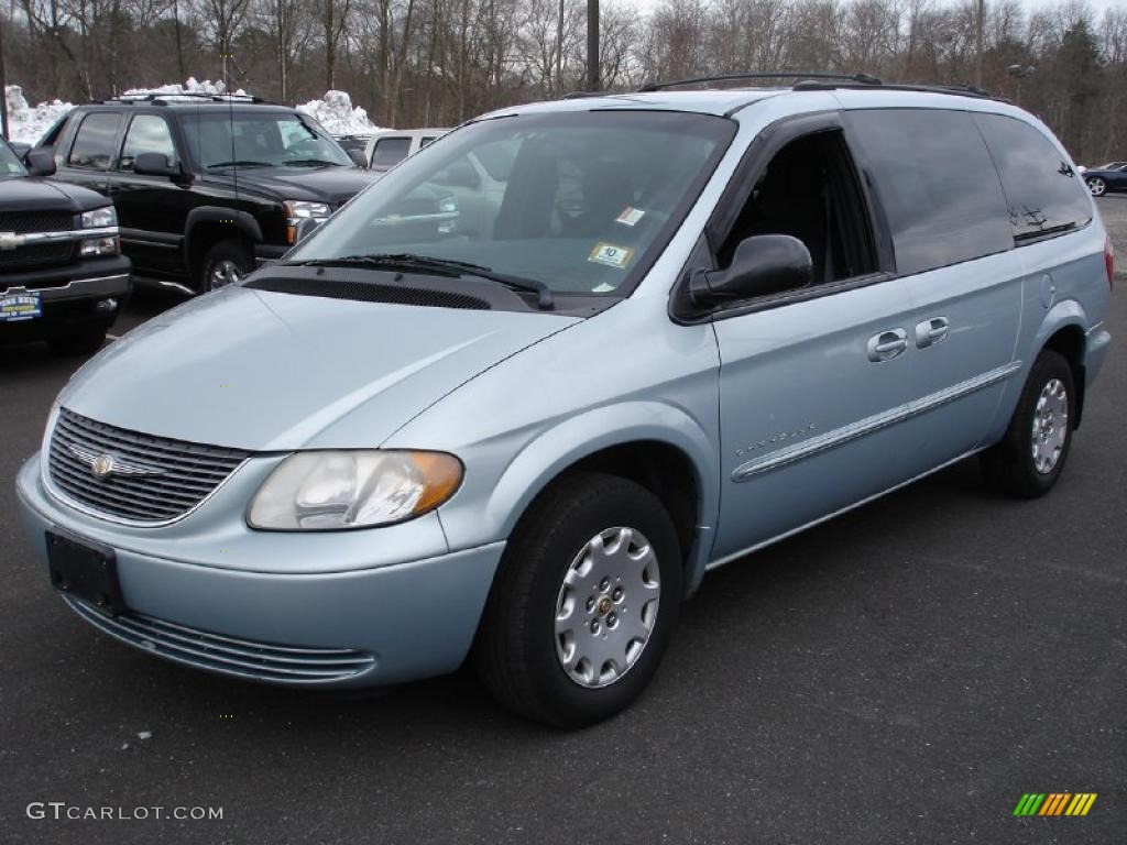 2001 Town & Country LX - Sterling Blue Satin Glow / Navy Blue photo #1