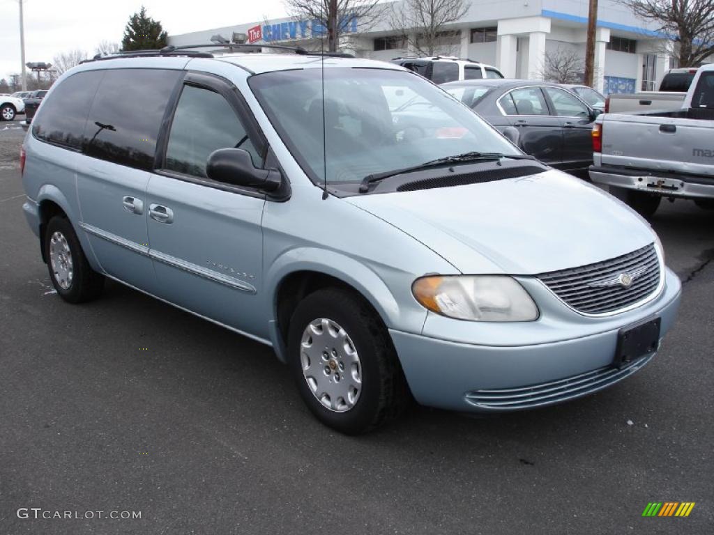 2001 Town & Country LX - Sterling Blue Satin Glow / Navy Blue photo #3