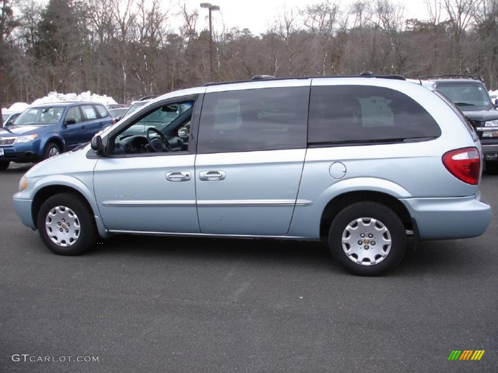 2001 Town & Country LX - Sterling Blue Satin Glow / Navy Blue photo #8