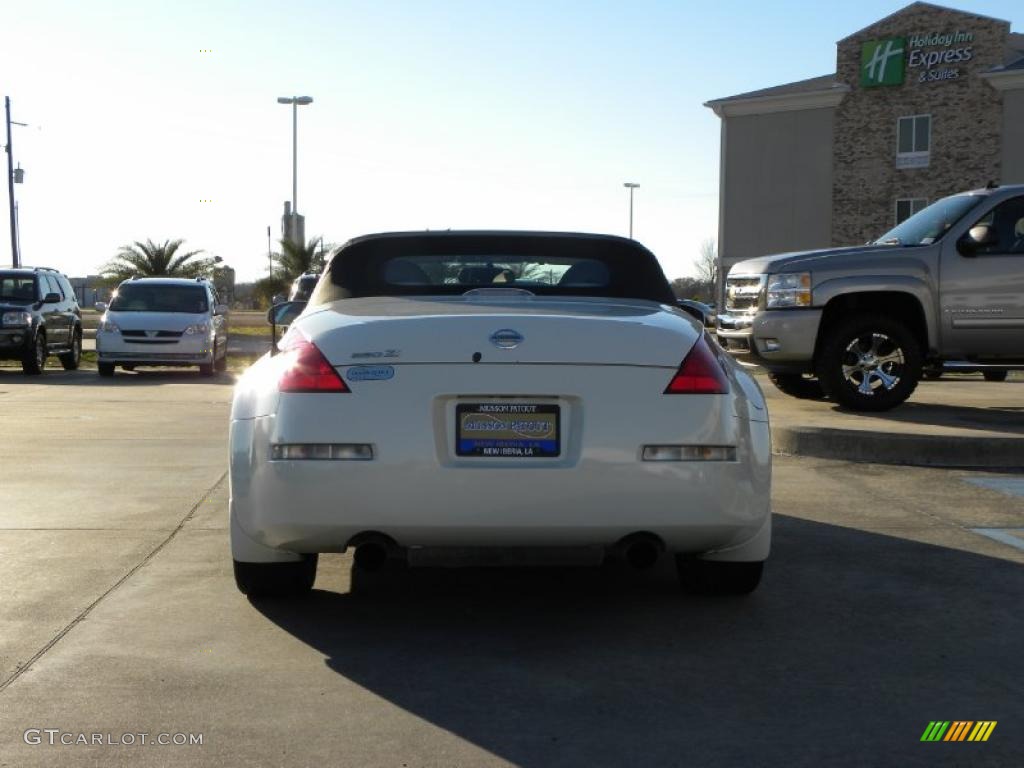 2004 350Z Touring Roadster - Pikes Peak White Pearl / Frost photo #4