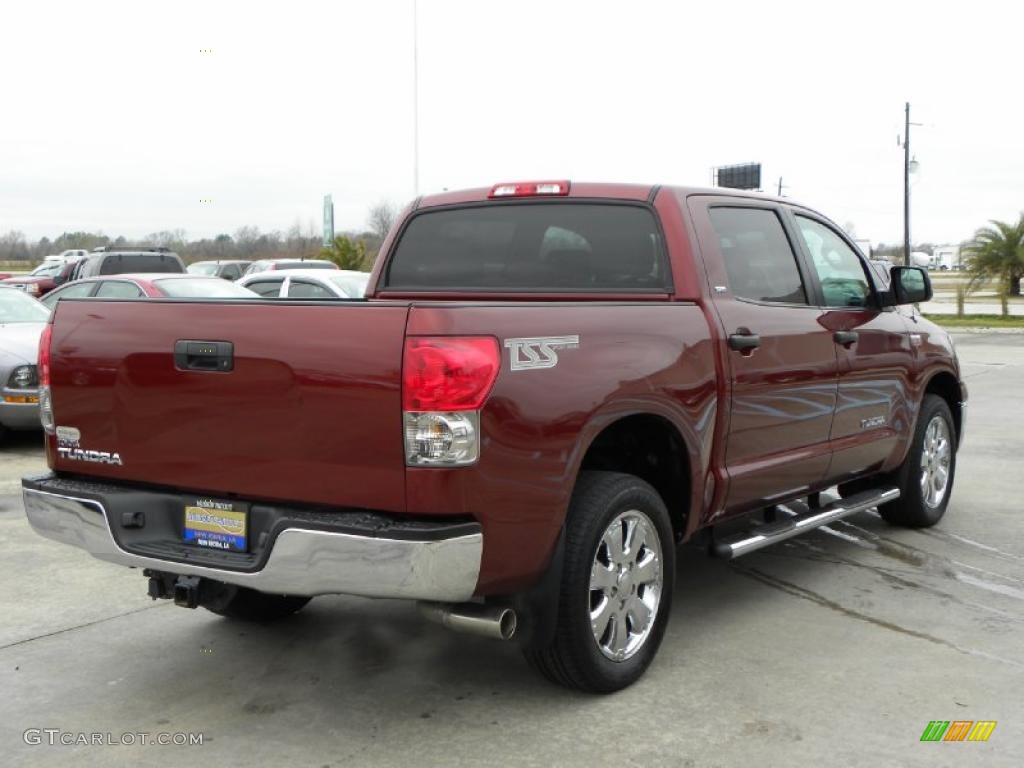 2008 Tundra SR5 TSS Crew Max - Salsa Red Pearl / Graphite Gray photo #5