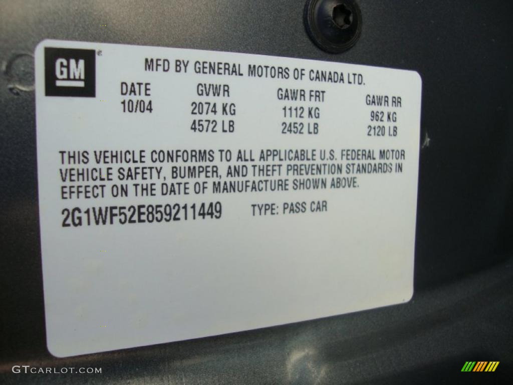 2005 Impala  - Medium Gray Metallic / Medium Gray photo #33