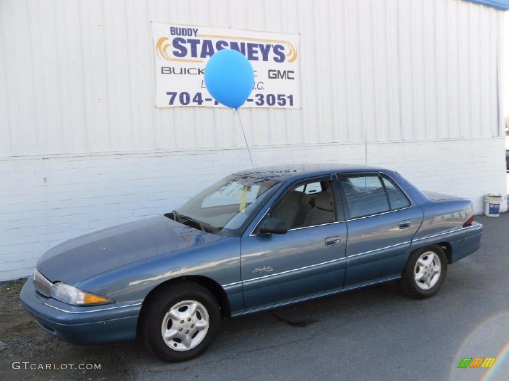 1997 Skylark Custom Sedan - Medium Adriatic Blue Metallic / Graphite photo #1