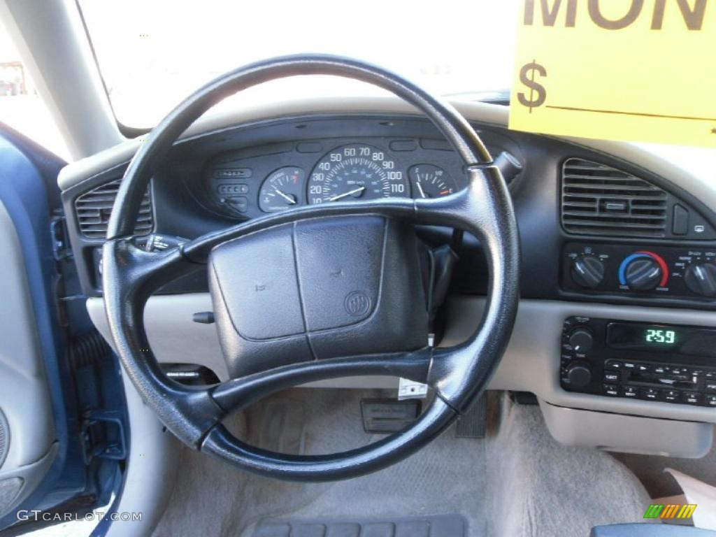1997 Buick Skylark Custom Sedan Graphite Steering Wheel Photo #26145631