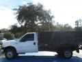 Oxford White - F350 Super Duty XL Regular Cab 4x4 Stake Truck Photo No. 3