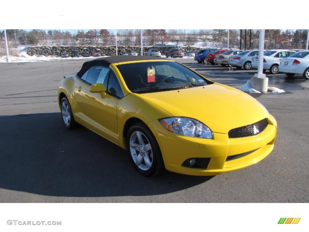 2009 Eclipse Spyder GS - Solar Satin Yellow / Dark Charcoal photo #4