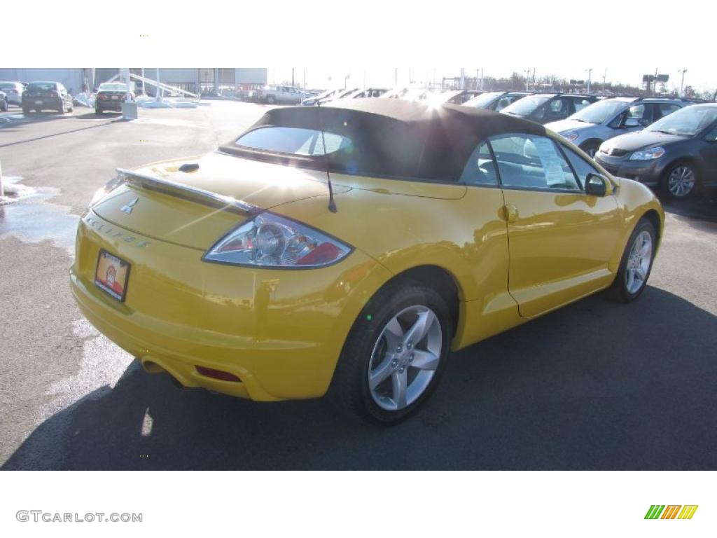 2009 Eclipse Spyder GS - Solar Satin Yellow / Dark Charcoal photo #6