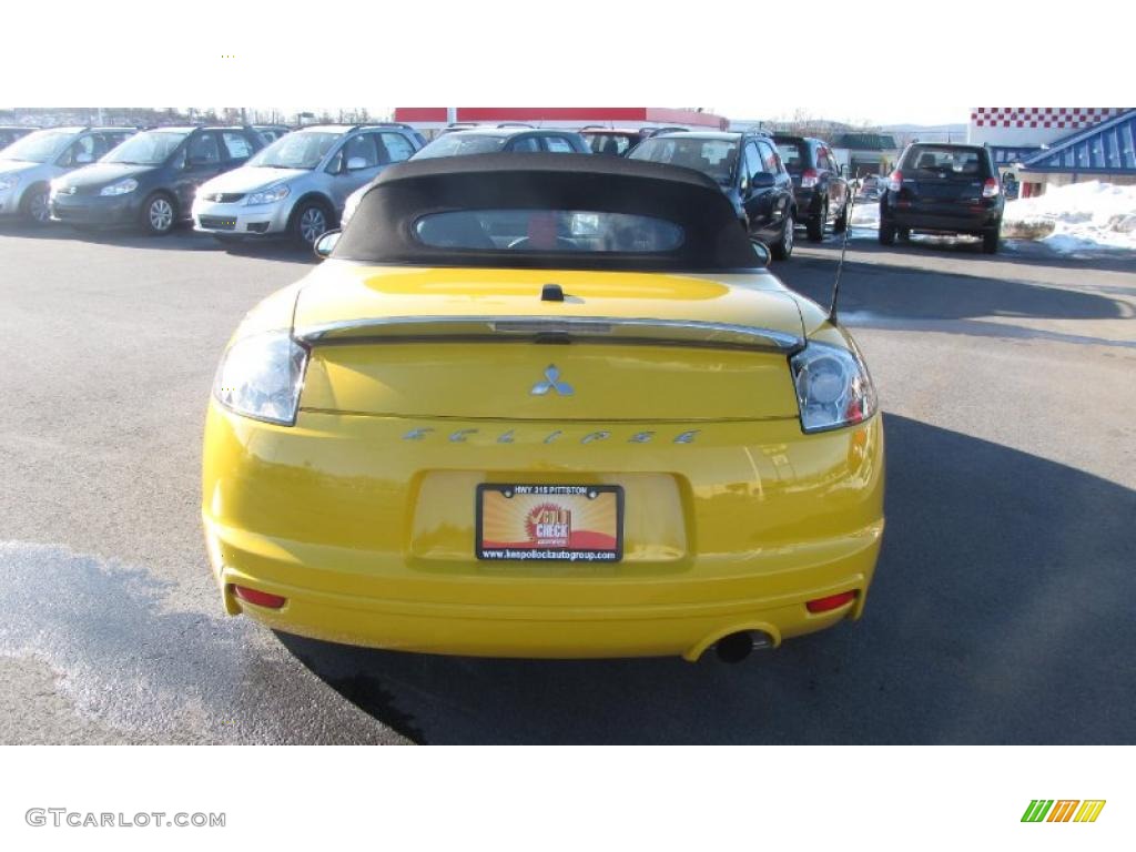 2009 Eclipse Spyder GS - Solar Satin Yellow / Dark Charcoal photo #7