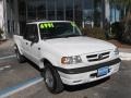 2001 Classic White Mazda B-Series Truck B4000 Dual Sport Cab Plus 4  photo #1