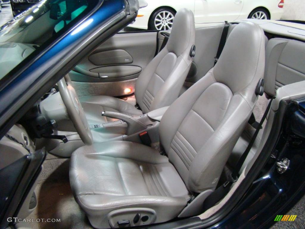 2003 911 Carrera Cabriolet - Lapis Blue Metallic / Graphite Grey photo #6