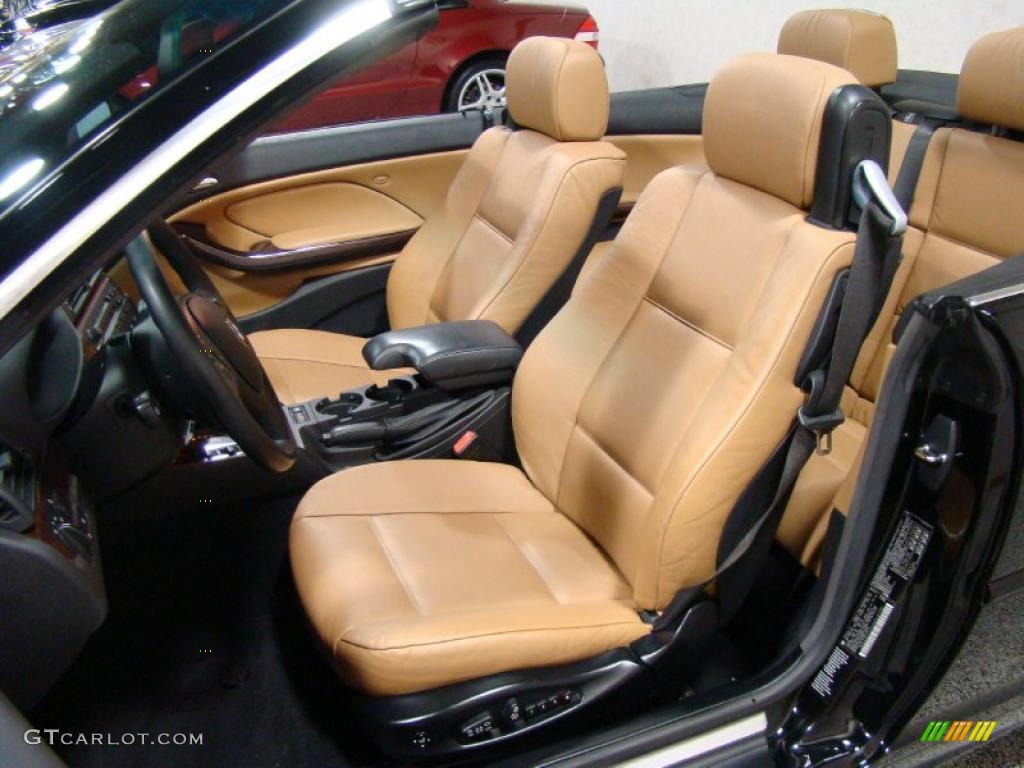 2004 3 Series 330i Convertible - Jet Black / Natural Brown photo #7