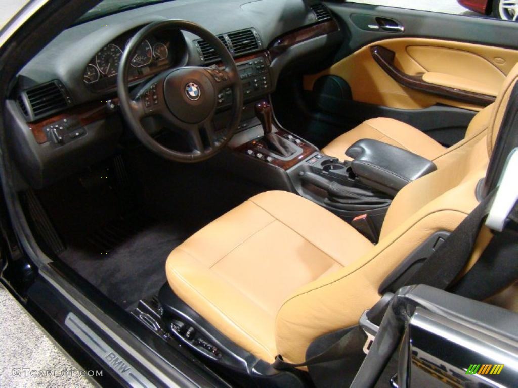 2004 3 Series 330i Convertible - Jet Black / Natural Brown photo #8