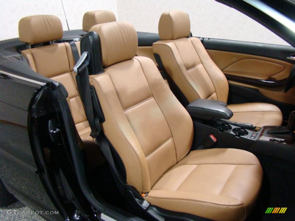 2004 3 Series 330i Convertible - Jet Black / Natural Brown photo #11