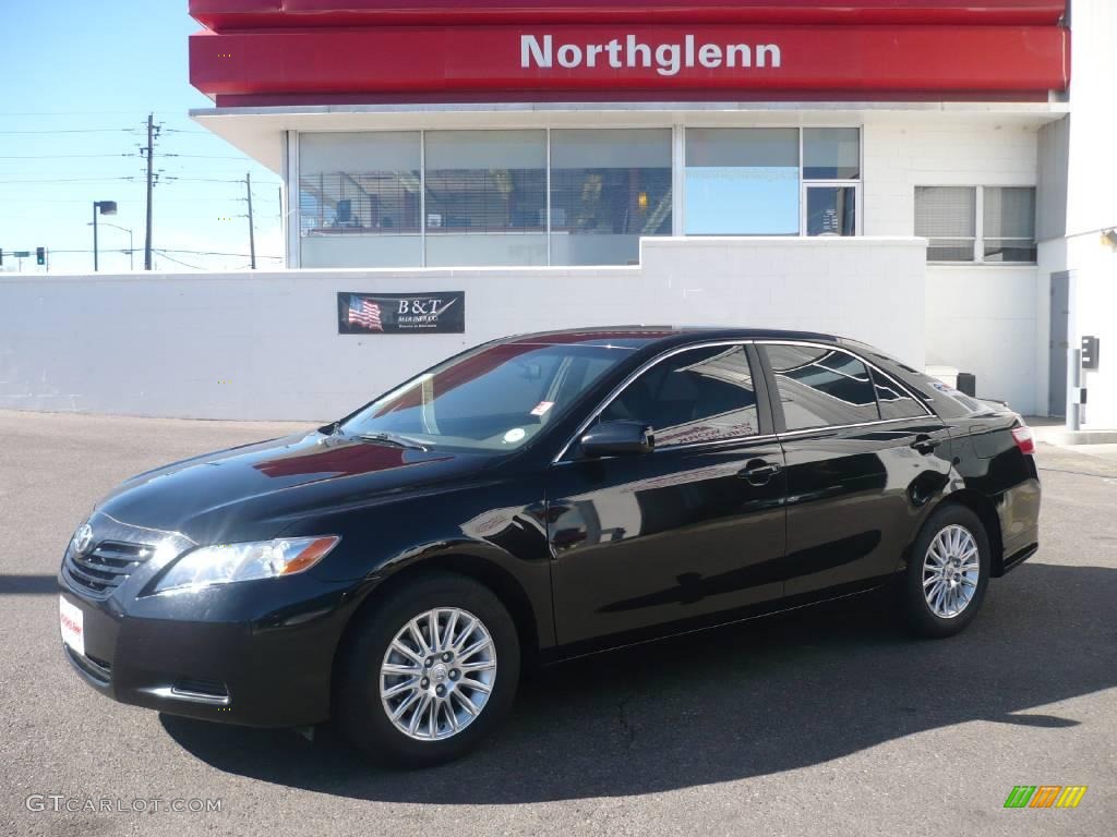 2007 Camry LE V6 - Black / Bisque photo #1