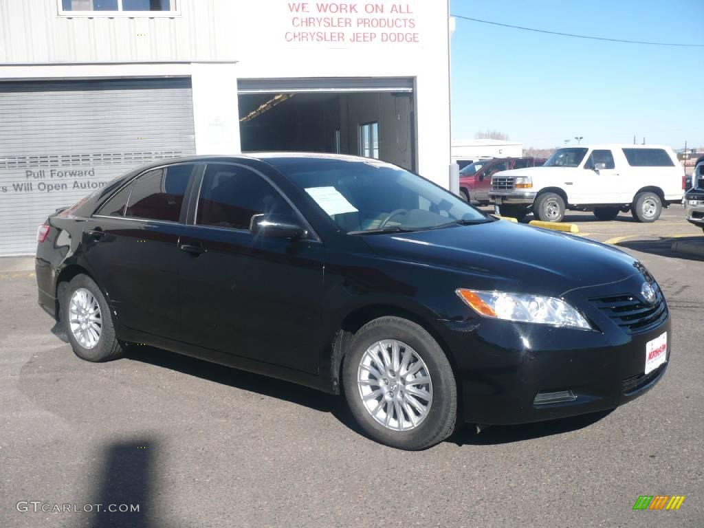 2007 Camry LE V6 - Black / Bisque photo #3