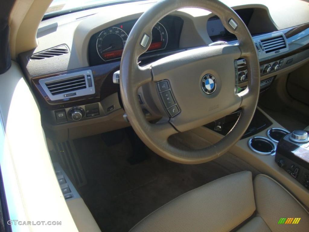 2006 7 Series 750i Sedan - Alpine White / Beige Nasca Leather photo #11