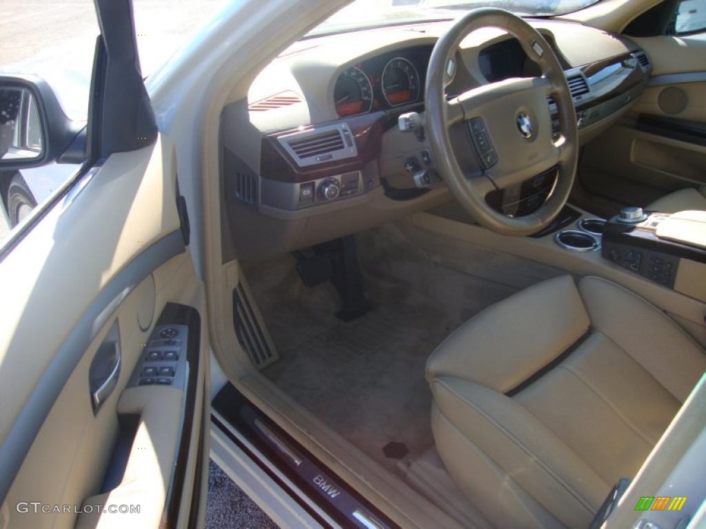 2006 7 Series 750i Sedan - Alpine White / Beige Nasca Leather photo #12