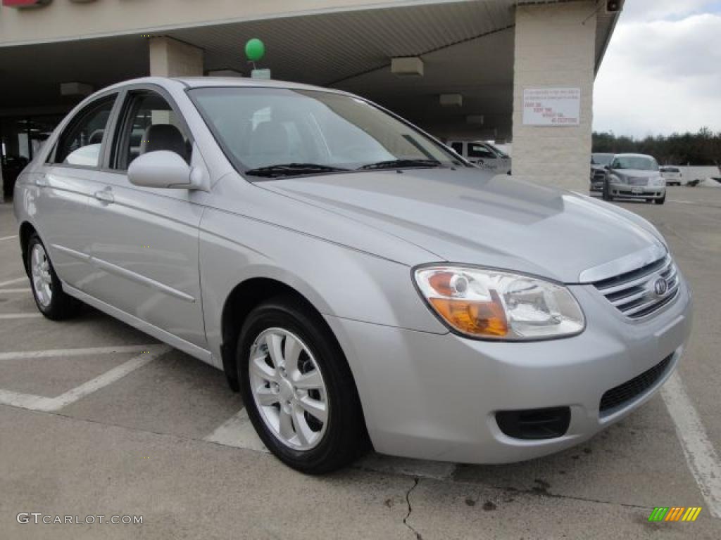 2007 Spectra EX Sedan - Silver / Gray photo #1