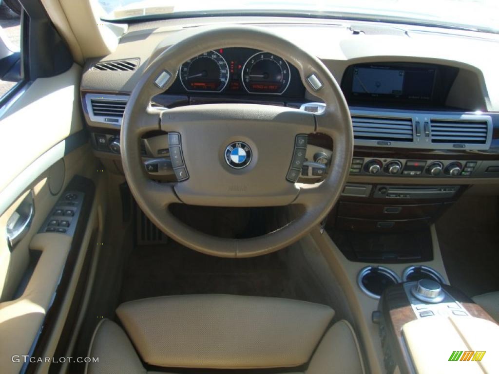 2006 7 Series 750i Sedan - Alpine White / Beige Nasca Leather photo #30