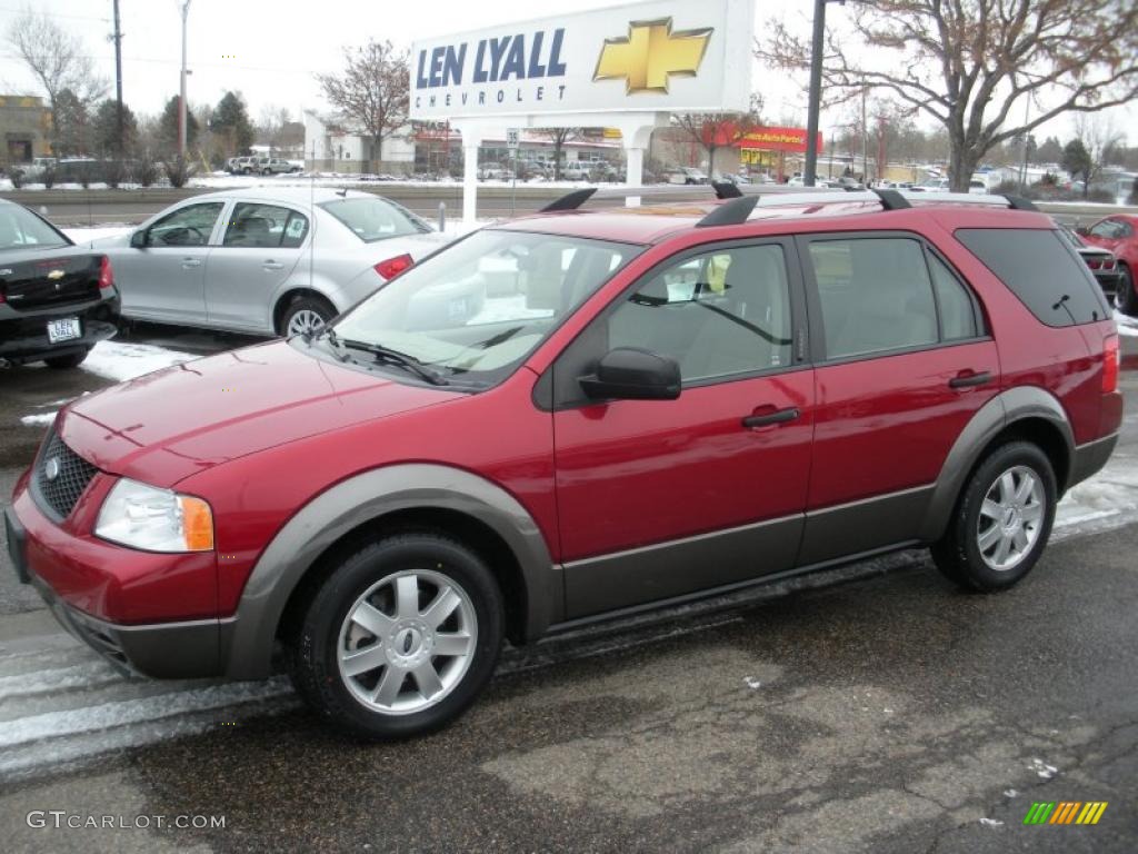 2005 Freestyle SE AWD - Redfire Metallic / Pebble photo #1