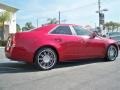 2009 Crystal Red Cadillac CTS Sedan  photo #9