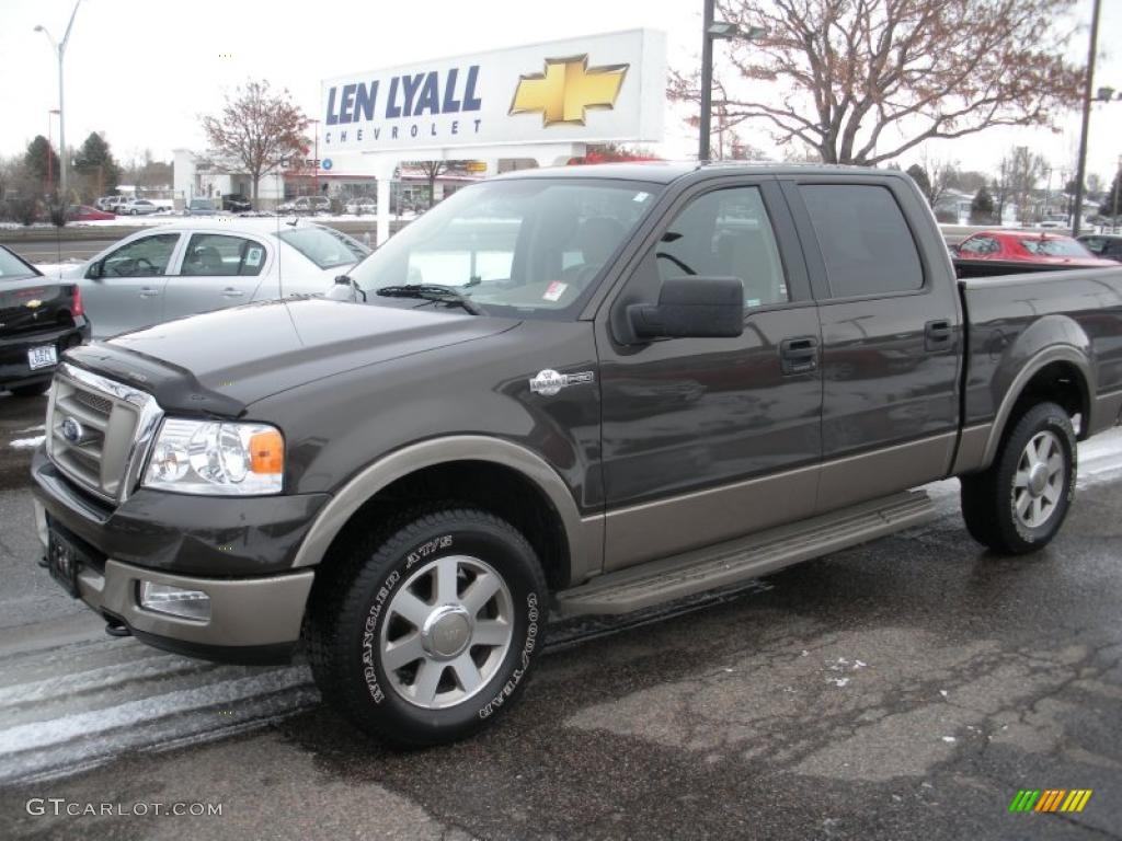 2005 F150 King Ranch SuperCrew 4x4 - Dark Stone Metallic / Castano Brown Leather photo #1