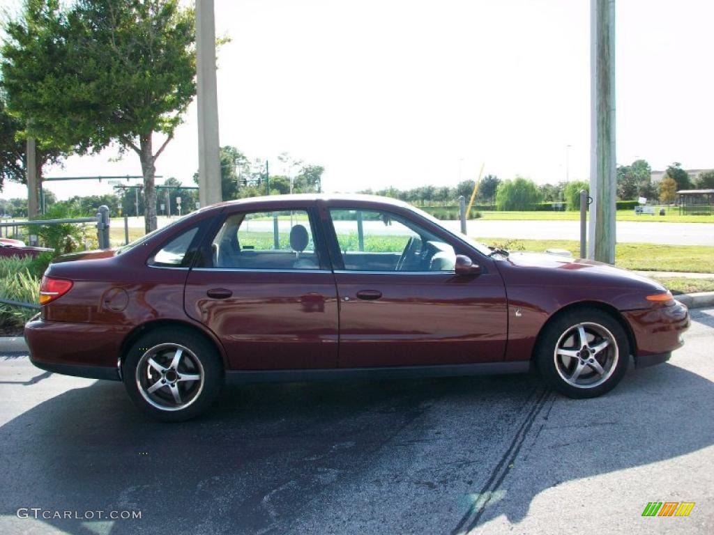 2000 L Series LS2 Sedan - Dark Red / Gray photo #2