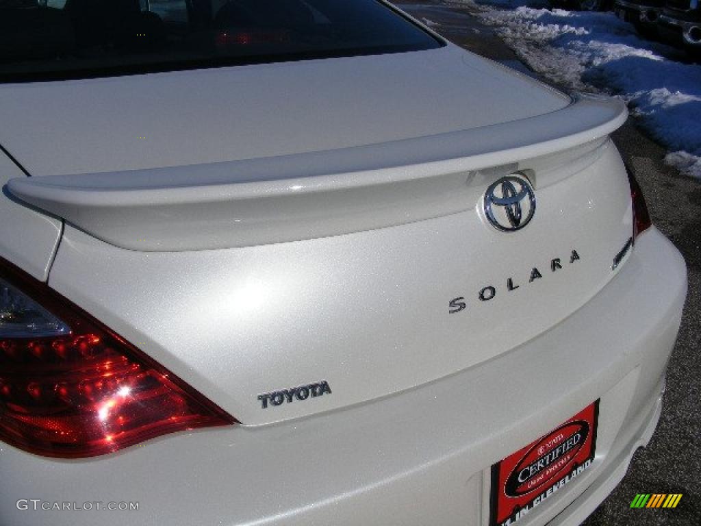 2007 Solara Sport V6 Coupe - Blizzard White Pearl / Dark Charcoal photo #25