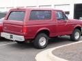 1995 Electric Current Red Pearl Ford Bronco XL 4x4  photo #3