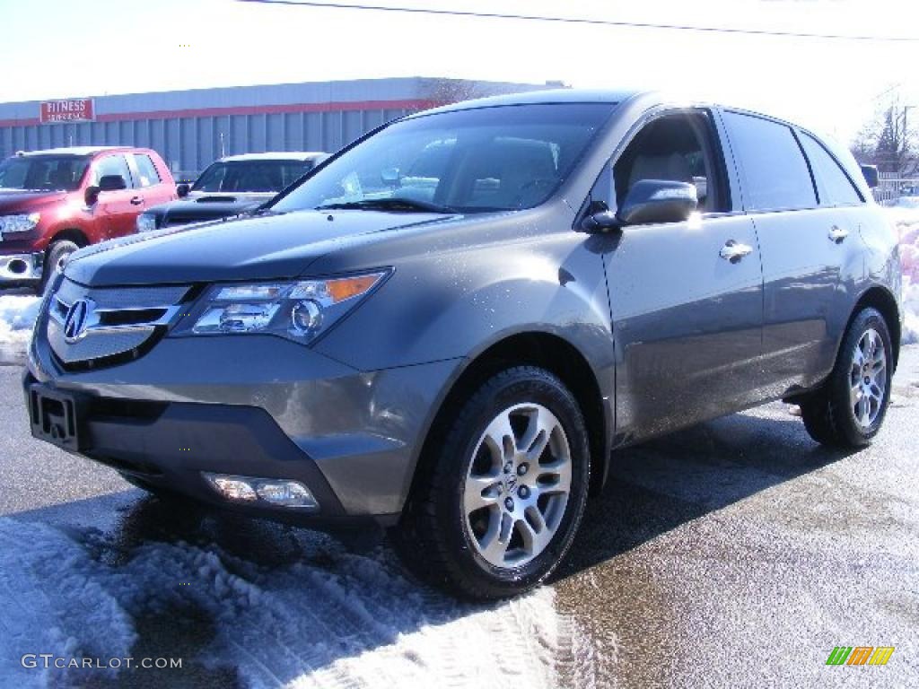 2007 MDX  - Nimbus Gray Metallic / Parchment photo #7