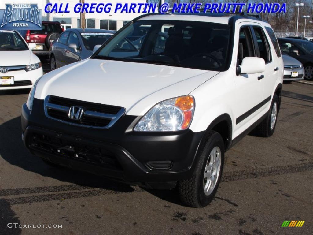 2003 CR-V EX 4WD - Taffeta White / Saddle photo #3