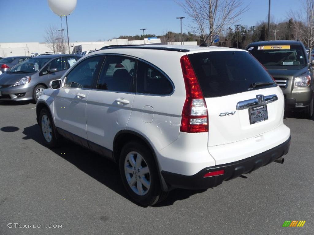 2008 CR-V EX-L 4WD - Taffeta White / Gray photo #2