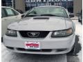 2002 Satin Silver Metallic Ford Mustang V6 Coupe  photo #3