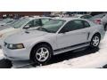 2002 Satin Silver Metallic Ford Mustang V6 Coupe  photo #4