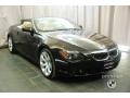 2006 Jet Black BMW 6 Series 650i Convertible  photo #7