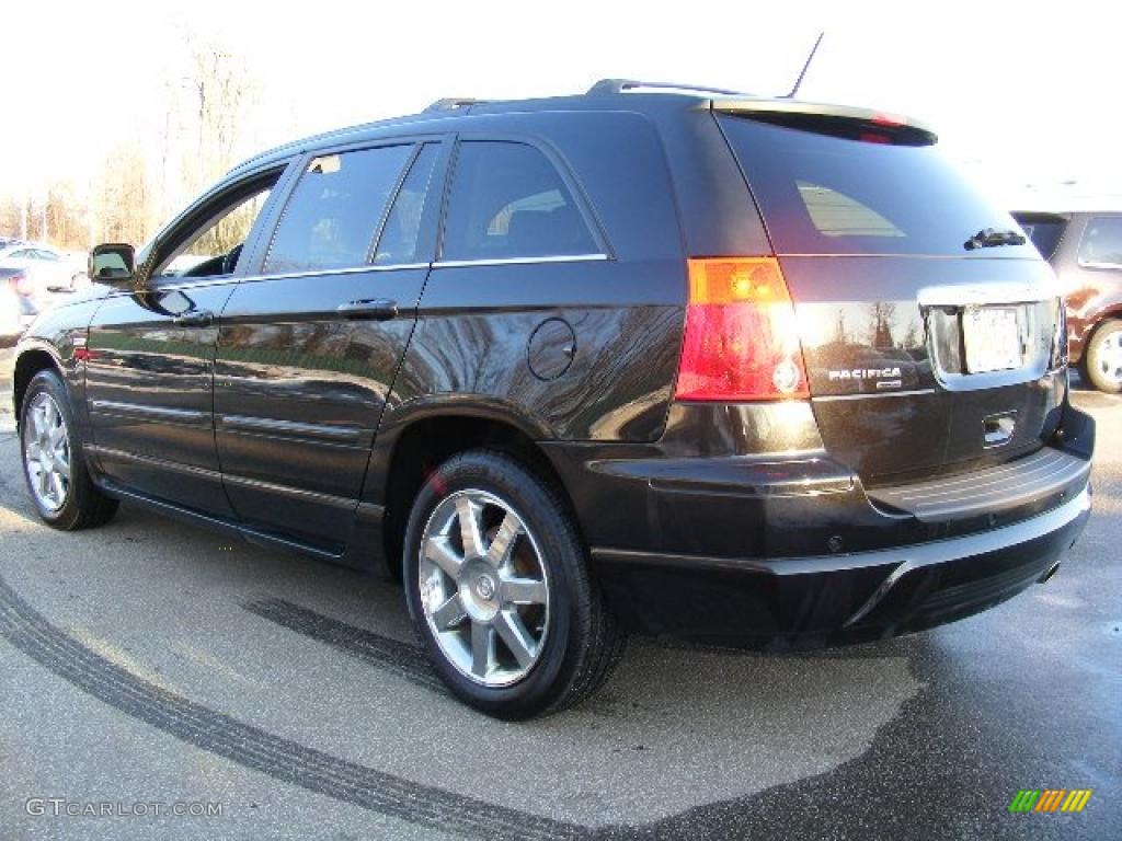 2008 Pacifica Touring AWD - Brilliant Black Crystal Pearlcoat / Pastel Slate Gray photo #3