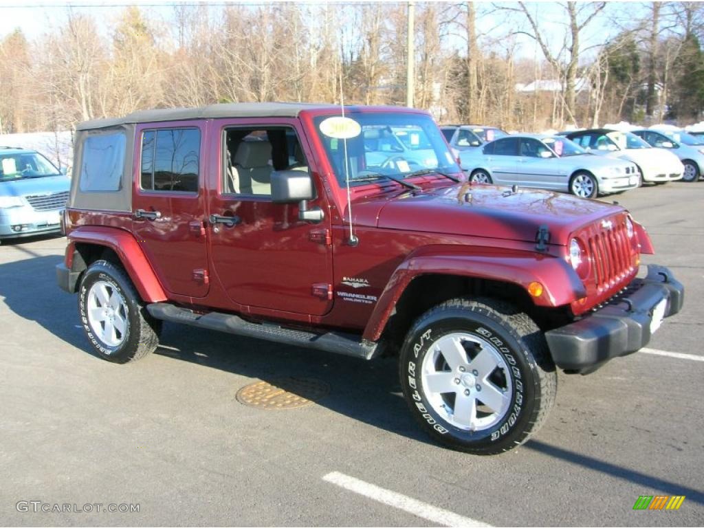 2007 Wrangler Unlimited Sahara 4x4 - Red Rock Crystal Pearl / Dark Slate Gray/Medium Slate Gray photo #1