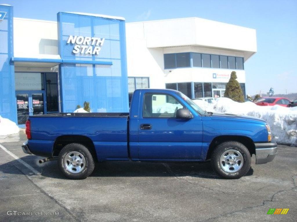 2004 Silverado 1500 Regular Cab - Arrival Blue Metallic / Tan photo #2