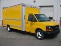 2007 Yellow GMC Savana Cutaway 3500 Commercial Cargo Van  photo #1