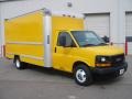 Yellow - Savana Cutaway 3500 Commercial Cargo Van Photo No. 1