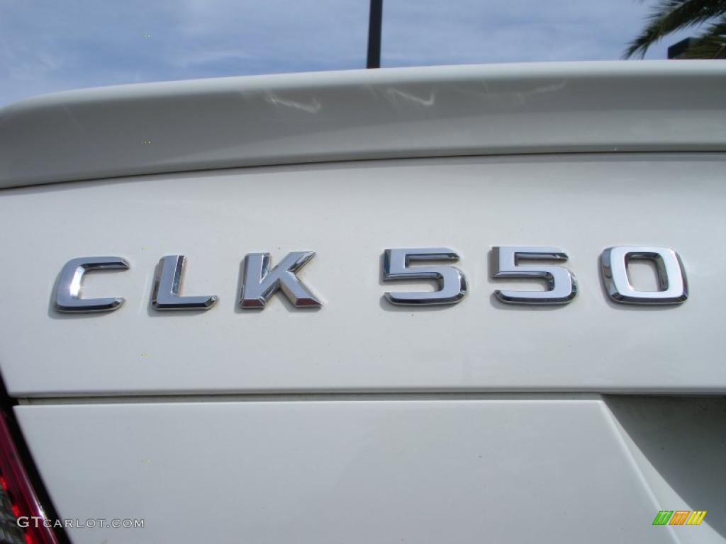 2008 CLK 550 Cabriolet - Arctic White / Stone photo #9