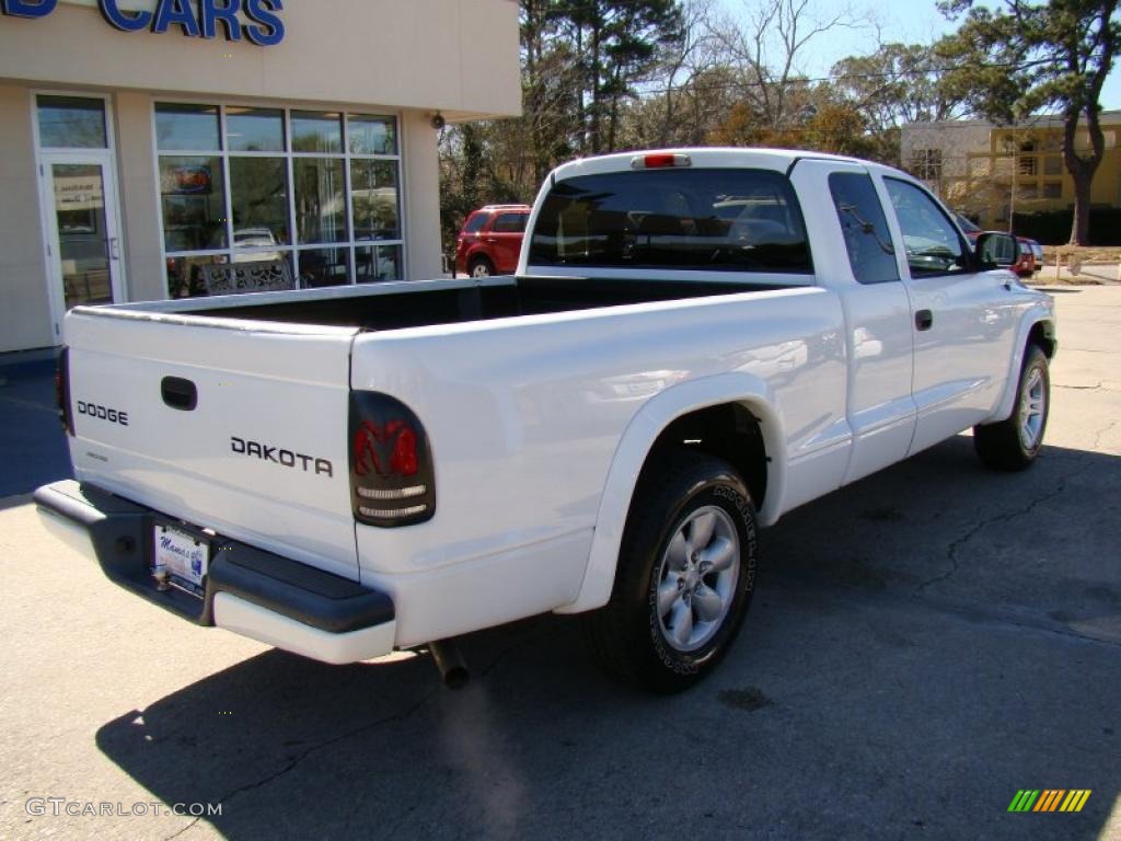 2004 Dakota Sport Club Cab - Bright White / Dark Slate Gray photo #8