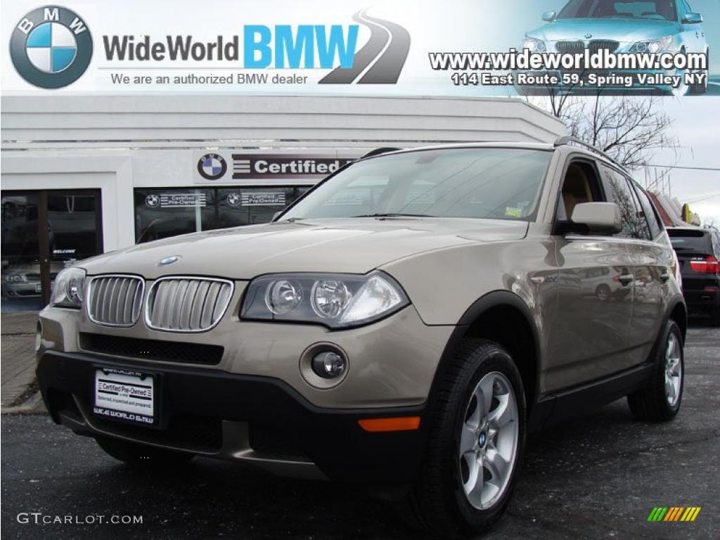 2008 X3 3.0si - Platinum Bronze Metallic / Sand Beige/Black Nevada Leather photo #1