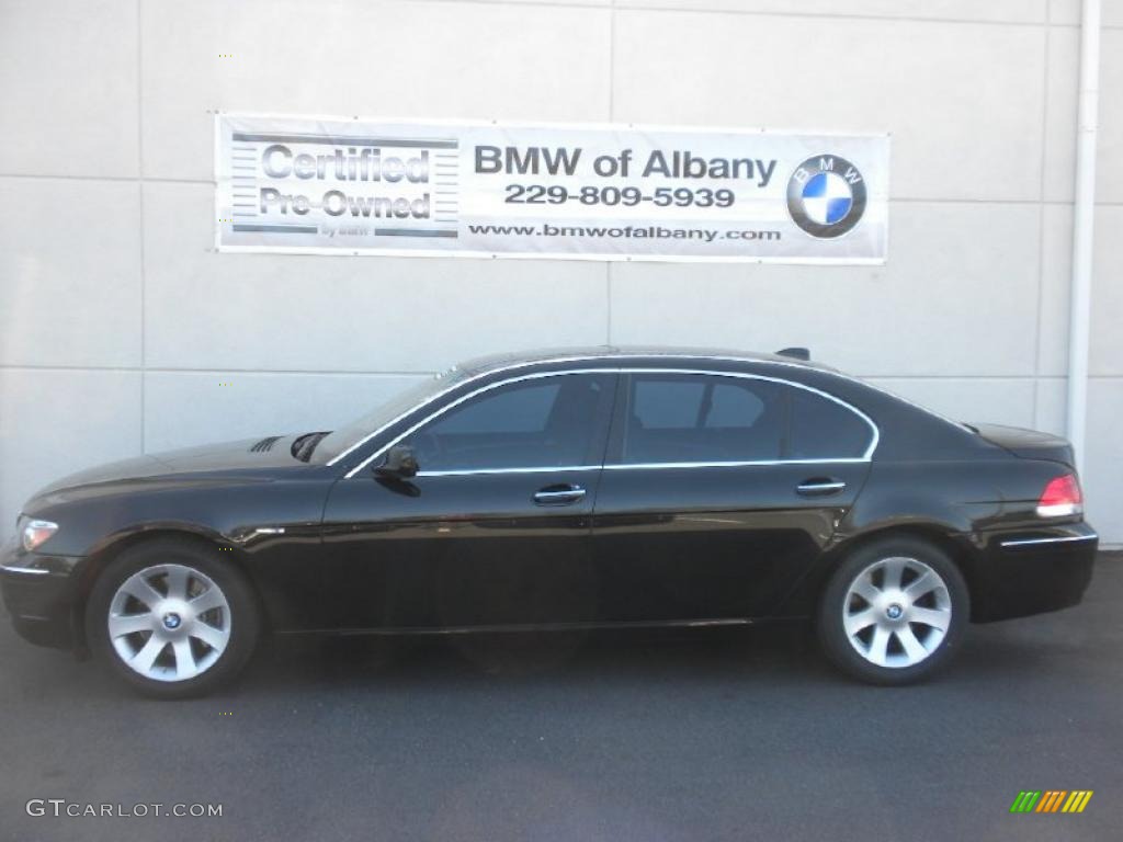 2007 7 Series 750Li Sedan - Black Sapphire Metallic / Black photo #1