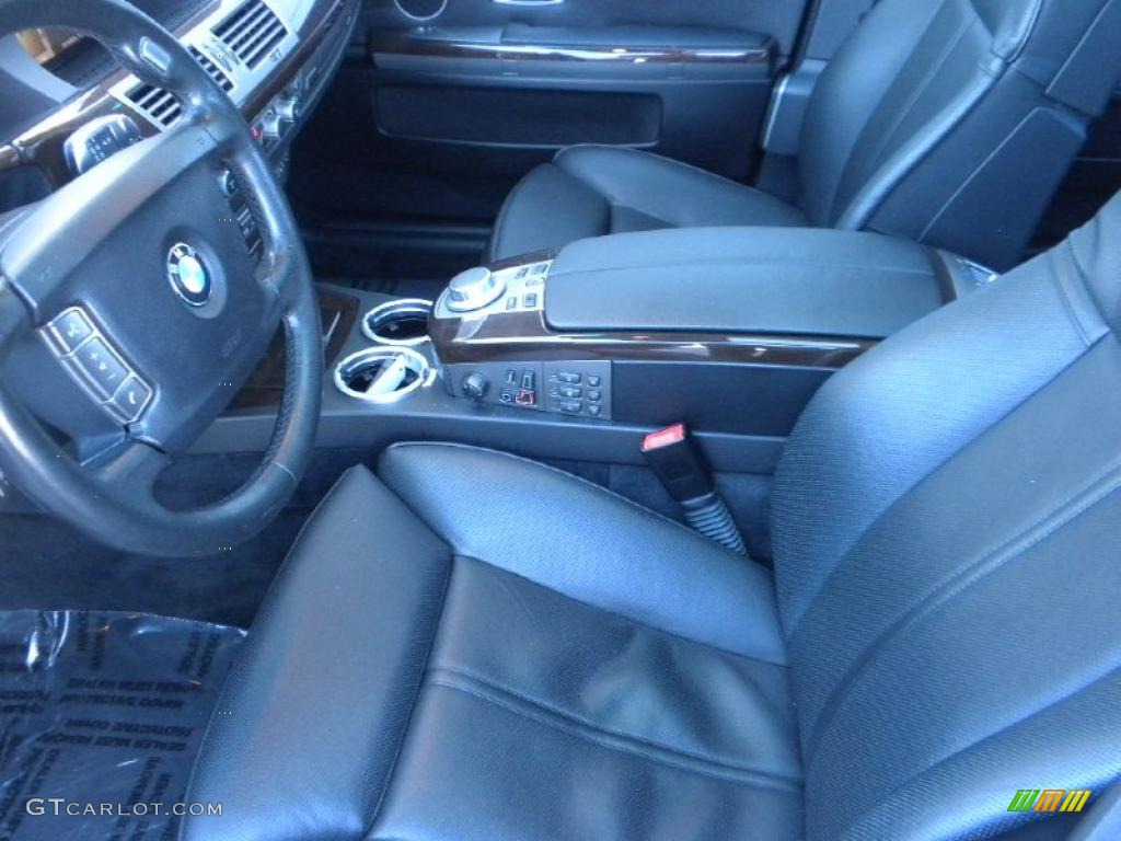 2007 7 Series 750Li Sedan - Black Sapphire Metallic / Black photo #7