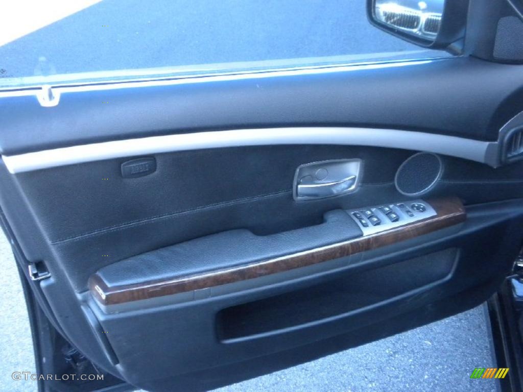 2007 7 Series 750Li Sedan - Black Sapphire Metallic / Black photo #8