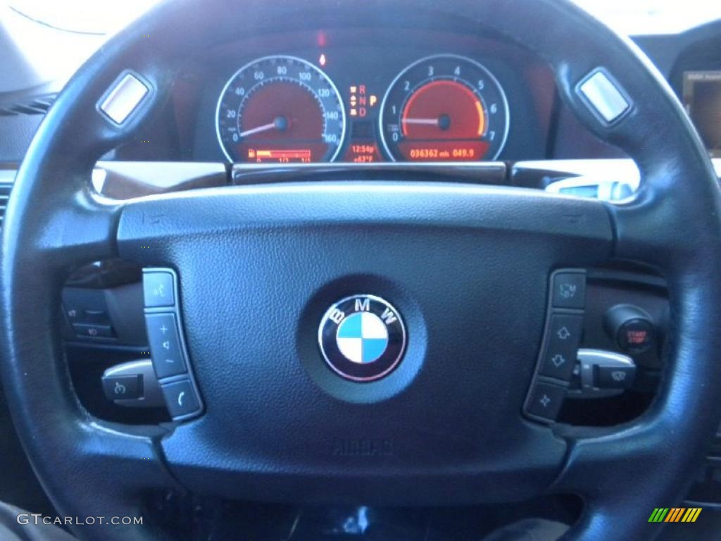 2007 7 Series 750Li Sedan - Black Sapphire Metallic / Black photo #16