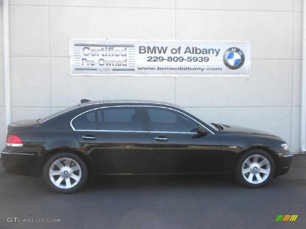 2007 7 Series 750Li Sedan - Black Sapphire Metallic / Black photo #23