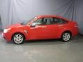 2008 Vermillion Red Ford Focus SE Sedan  photo #2